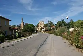 The main road in the village