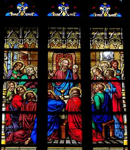 The Last Supper. Another panel of the transept window.