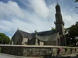 The parish church in Saint-Divy