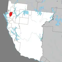 Location within Témiscamingue RCM.