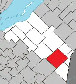 Location within Montmagny RCM