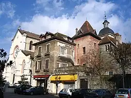 The church square in Saint-Genix-sur-Guiers