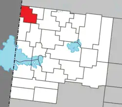 Location within Abitibi-Ouest RCM