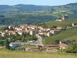 A general view of Saint-Laurent-d'Oingt