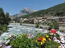 The river Arc in Saint-Michel-de-Maurienne