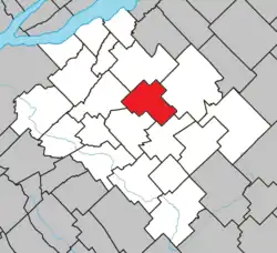 Location within Bellechasse RCM.