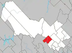 Location within Mékinac RCM.