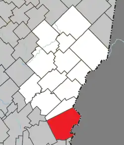 Location within Les Etchemins RCM.