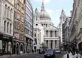 St Paul's Cathedral, the main Anglican church north of the Thames