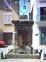 The fountain in Grenette square, in Saint-Bonnet