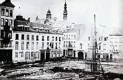 Construction of the Halles Saint-Géry/Sint-Gorikshallen, c. 1881