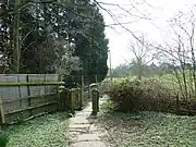 Footpath south to the causeway and Adur river