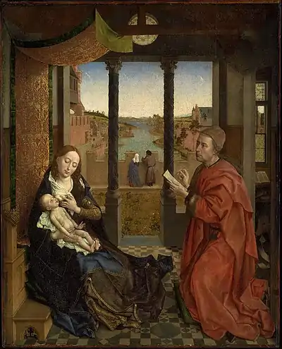 Rogier van der Weyden, Saint Luke Drawing the Virgin, 1435–1440