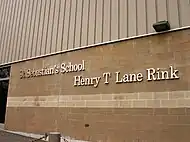 The Henry T. Lane ice rink at Saint Sebastian's School.