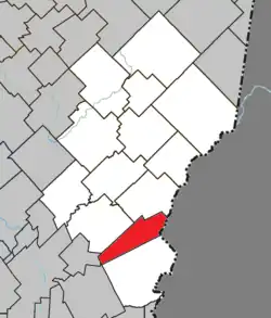 Location within Les Etchemins RCM.