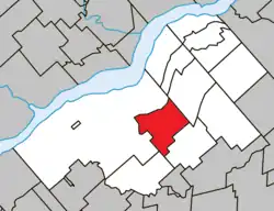 Location within Bécancour RCM