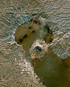 Space radar image of Sakurajima in 1994