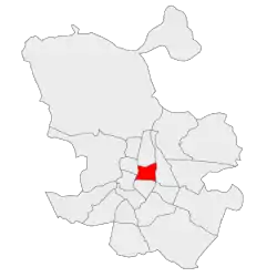 Location of Salamanca