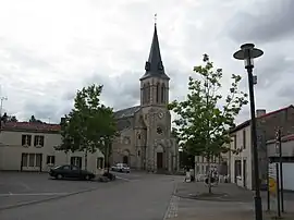 The church in Saligny