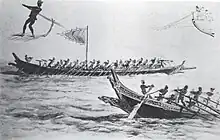 War canoe salisipan, 1890