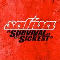 The cover consists of a dirty red background that features the band's logo outlined in white and the song title colored in black.