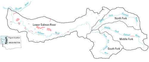 Map of the Salmon River watershed.