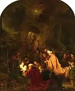 The Adoration of the Magi (1650) by Salomon Koninck