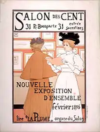 Poster for Salon des Cent exhibition in 1896