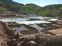 Salt production in Ourika Valley