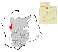 Location of Magna within Salt Lake County and theState of Utah.