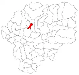 Location in Bistrița-Năsăud County