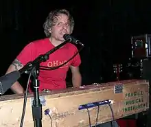 Sam Coomes on stage with Quasi at the Rickshaw Stop, San Francisco, California, February 27, 2008.