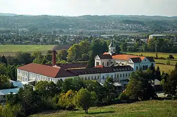 The Mariastern abbey, a Trappist abbey famous for its own variety of cheese