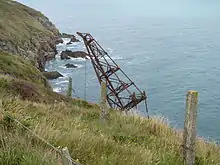 The Samson, seen from the cliffs at Rams Head