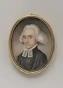 Reverend Ezra Stiles, 1770, watercolor on ivory, Metropolitan Museum of Art