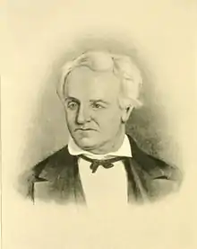 Sepia tone portrait of grey-haired Samuel May Williams