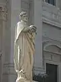 Statue of San Crescentino in front of the cathedral