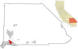 Location within San Bernardino County