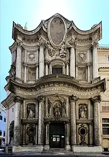 San Carlo alle Quattro Fontane, Rome, by Francesco Borromini, 1638-1677