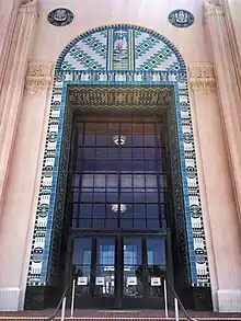 Detail of west entrance