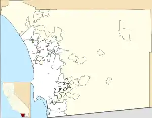 Palomar is located in San Diego County, California