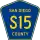 County Road S15 marker