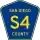 County Road S4 marker