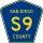 County Road S9 marker