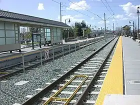 The platforms at San Fernando station