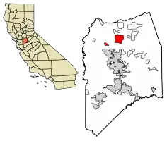 Location of Lodi in San Joaquin County, California