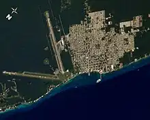 San Miguel de Cozumel satellite image
