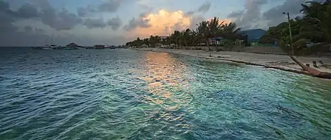 Dusk on Ambergris Caye