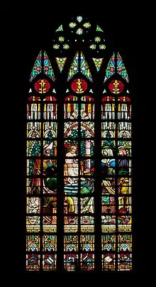 San Sebastian Church window, part of a National Cultural Treasure