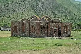 Ruined building in Qubadli